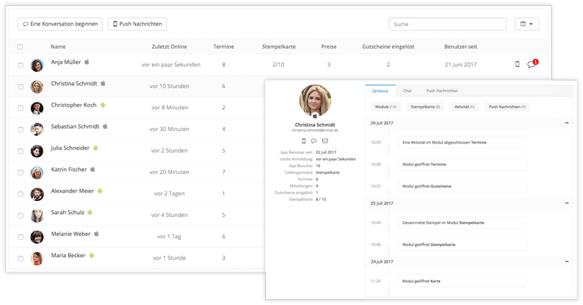 Kundenmanagement für Ihre Progressive Web App