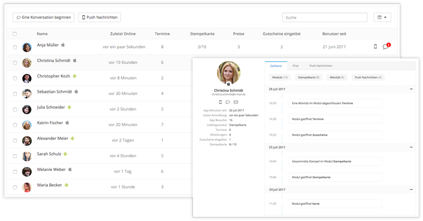 pwa-kundenmanagement CRM für kleine Unternehmen