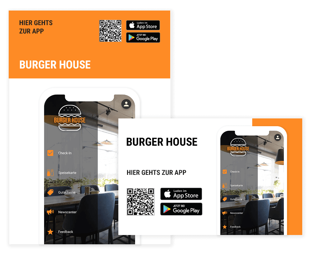 Gastro App Promo Paket - Werbematerialien um Deine Gastro App zu promoten