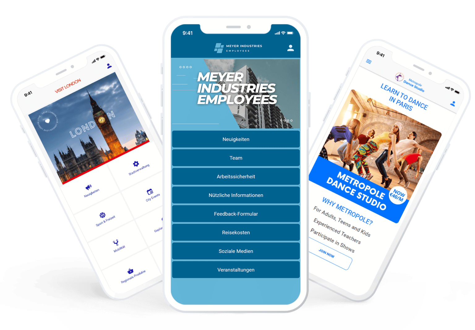 The design service form AppYourself for professional apps