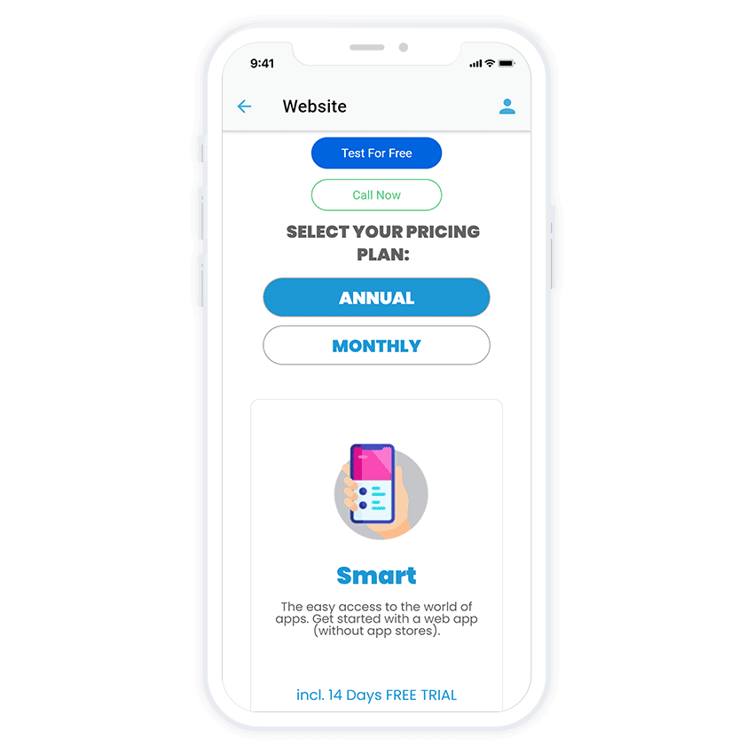 App maker for iPhone, Android and Progressive  Apps AppYourself